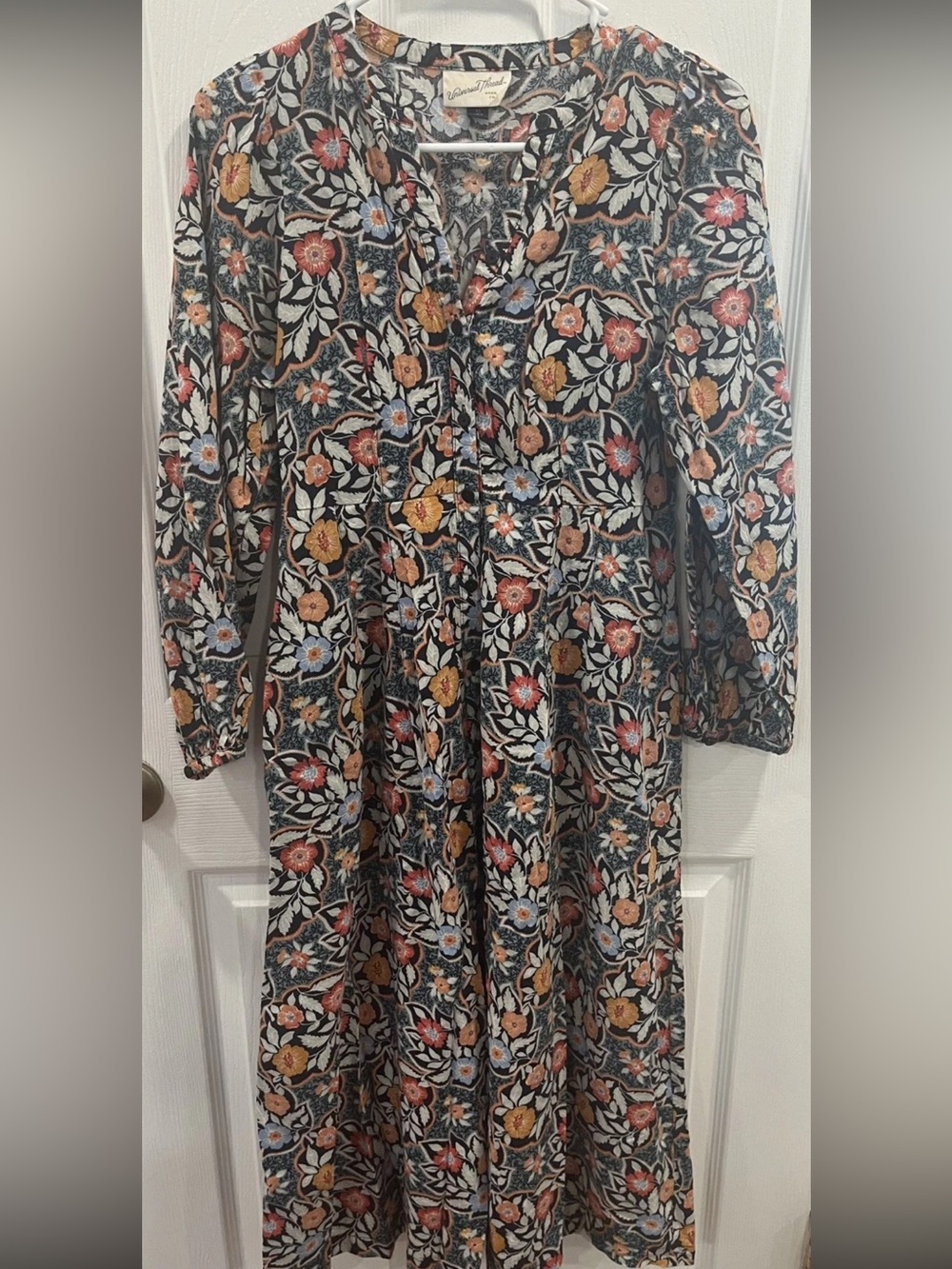 Universal Thread Women’s Cottagecore Prairie Floral Midi Dress XS Boho Hippy